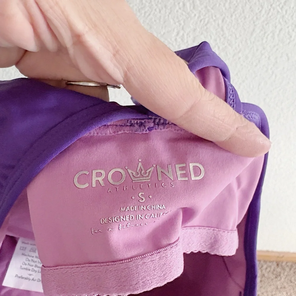 Crowned Athletics Sister Witch DARK PINK RUFFLE ATHLETIC TANK - Picture 6 of 8